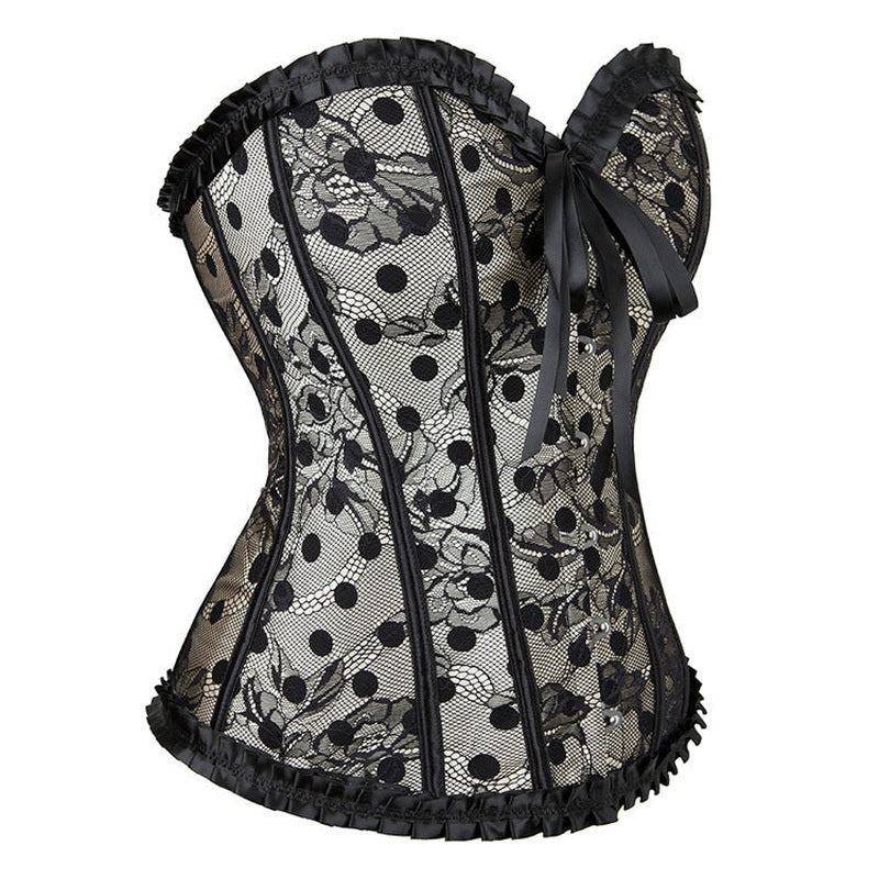 Corsetto in Rete a Vita per Donna | Elegante Corsetto Nero - Gloria TIAMUSE Corsetto