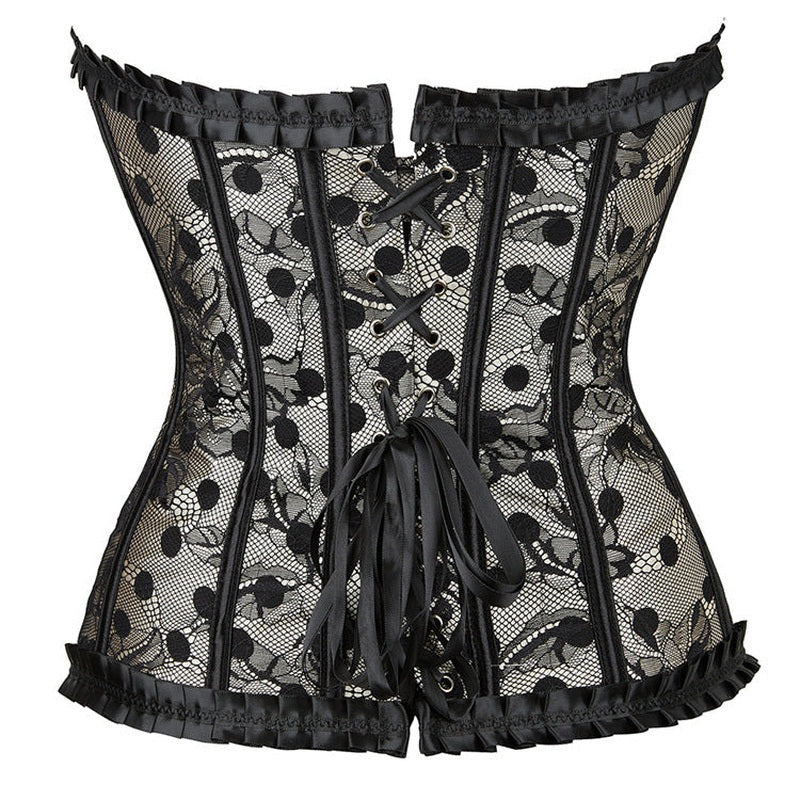 Corsetto in Rete a Vita per Donna | Elegante Corsetto Nero - Gloria TIAMUSE Corsetto