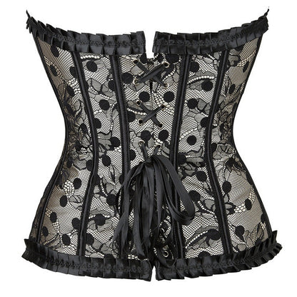 Corsetto in Rete a Vita per Donna | Elegante Corsetto Nero - Gloria TIAMUSE Corsetto