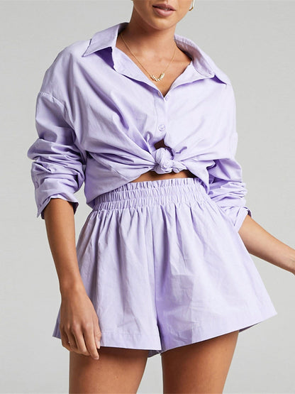 Cotton Melody Completo Estivo Donna | Completo con Shorts per Spiaggia & Città TIAMUSE Short Sets Women
