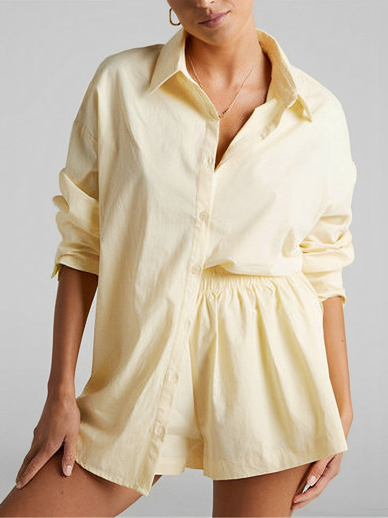 Cotton Melody Completo Estivo Donna | Completo con Shorts per Spiaggia & Città TIAMUSE Short Sets Women