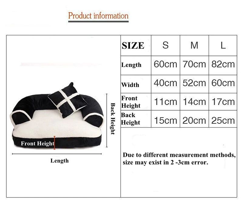 Divano Accogliente per Animali Domestici per Piccoli e Medi Animali | Alrais