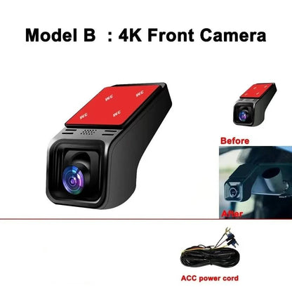 Dashcam Wi‑Fi 4K con GPS + Doppia Telecamera | Mivue TIAMUSE Gadgets