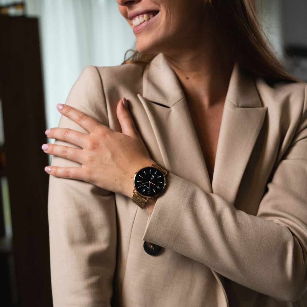 Smartwatch Donna | Monitoraggio Frequenza Cardiaca, Sonno e Passi | Eleganzia