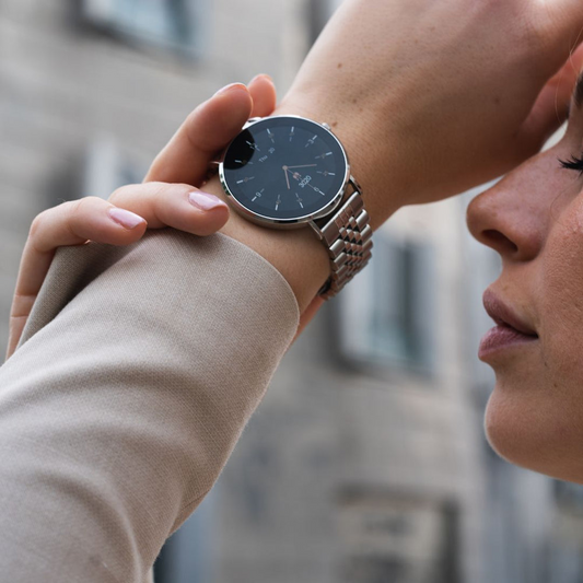 Smartwatch Donna | Monitoraggio Frequenza Cardiaca, Sonno e Passi | Eleganzia