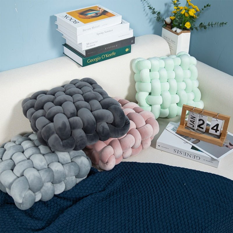 Coussin DreamWeave - Décoration Unique Tressée pour Confort et Style | Soleilis