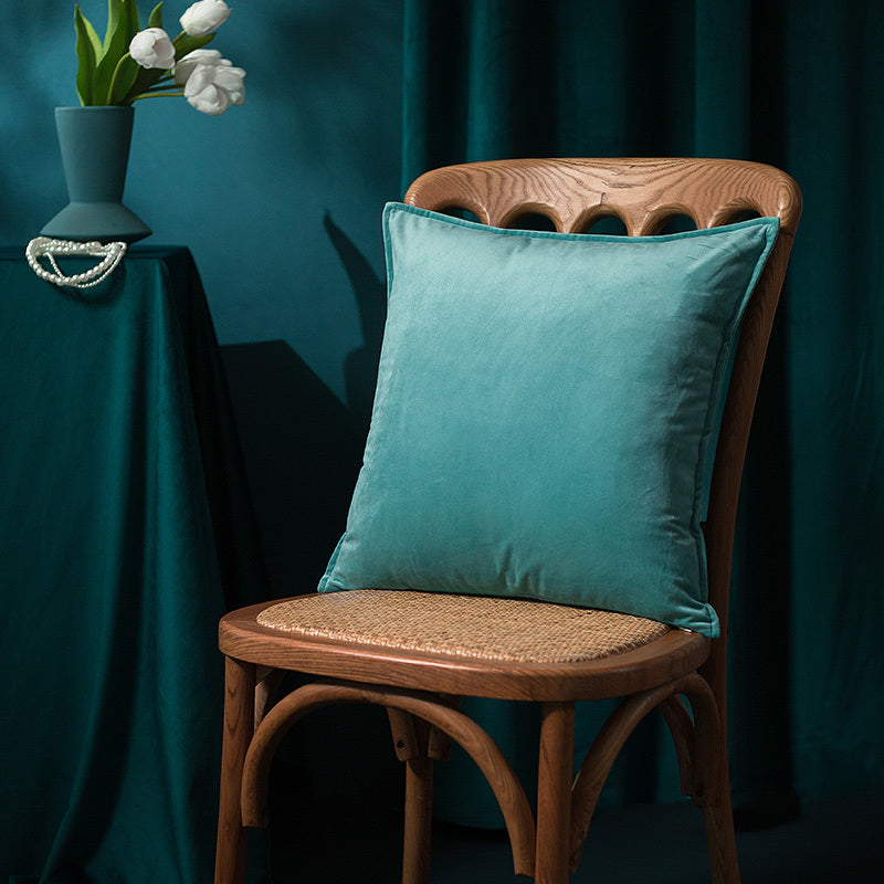 Coussin en Velours Élégant avec Design Pastoral | Aimalis