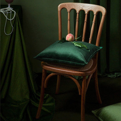 Coussin en Velours Élégant avec Design Pastoral | Aimalis