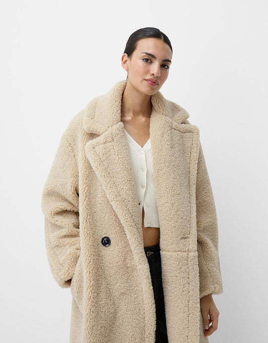 Elegante Cappotto Oversize in Pelliccia Sintetica per Donna | Lorea TIAMUSE Outwear