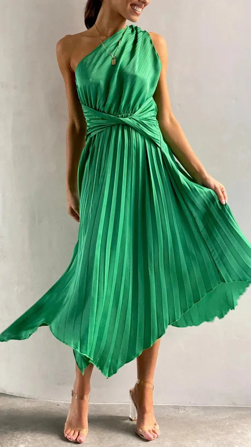 Esti Abito Midi Asimmetrico a Una Spalla | Vestito Perfetto per Serate in Città ed Eventi Speciali Copy TIAMUSE Dresses