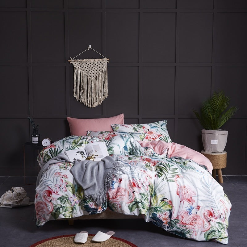 Set di Copriletto in Cotone a Quattro Pezzi | Amelis