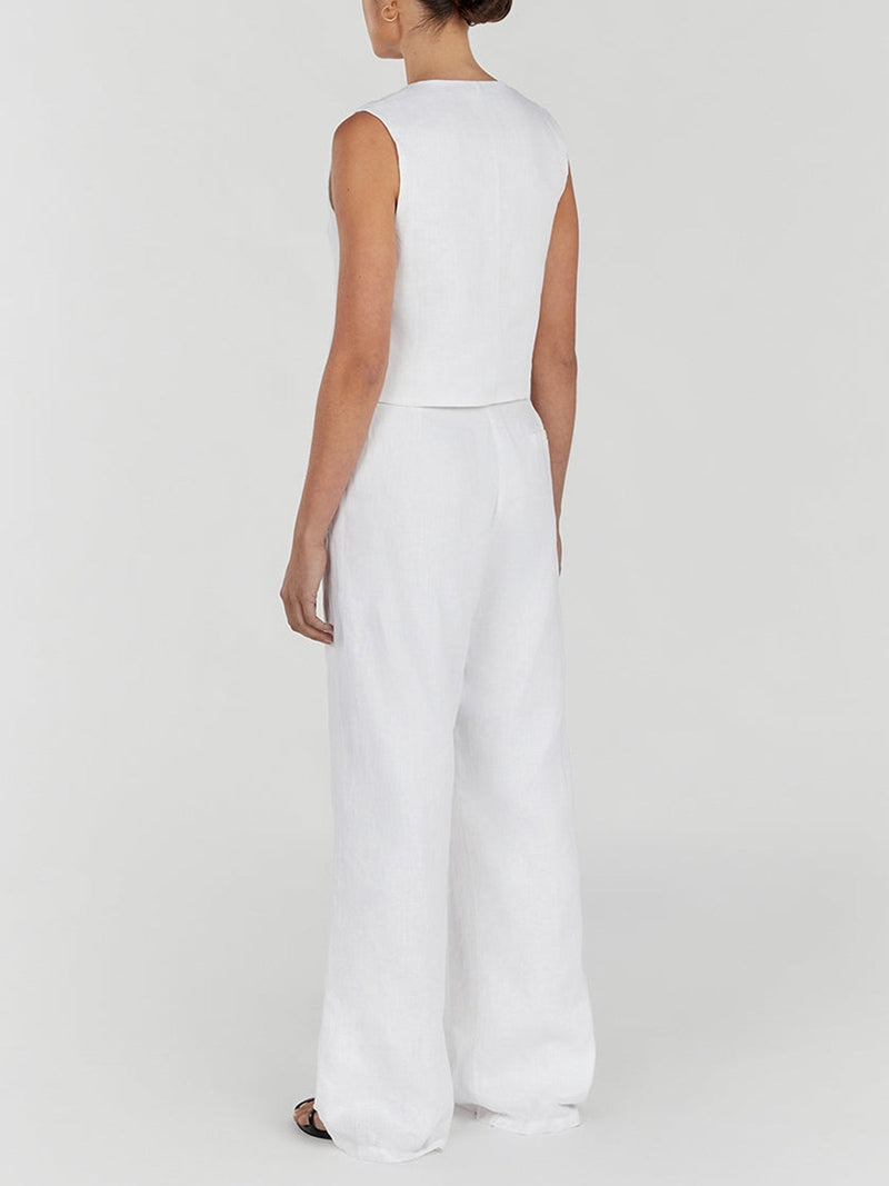 Garbine – Completo in Cotone con Gilet e Pantaloni | Stile Versatile e Fresco per Relax o Occasioni Raffinate TIAMUSE Pants Women