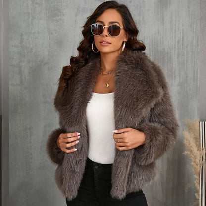 Giacca Corta Invernale da Donna in Pelliccia Sintetica | Jealin TIAMUSE Outwear