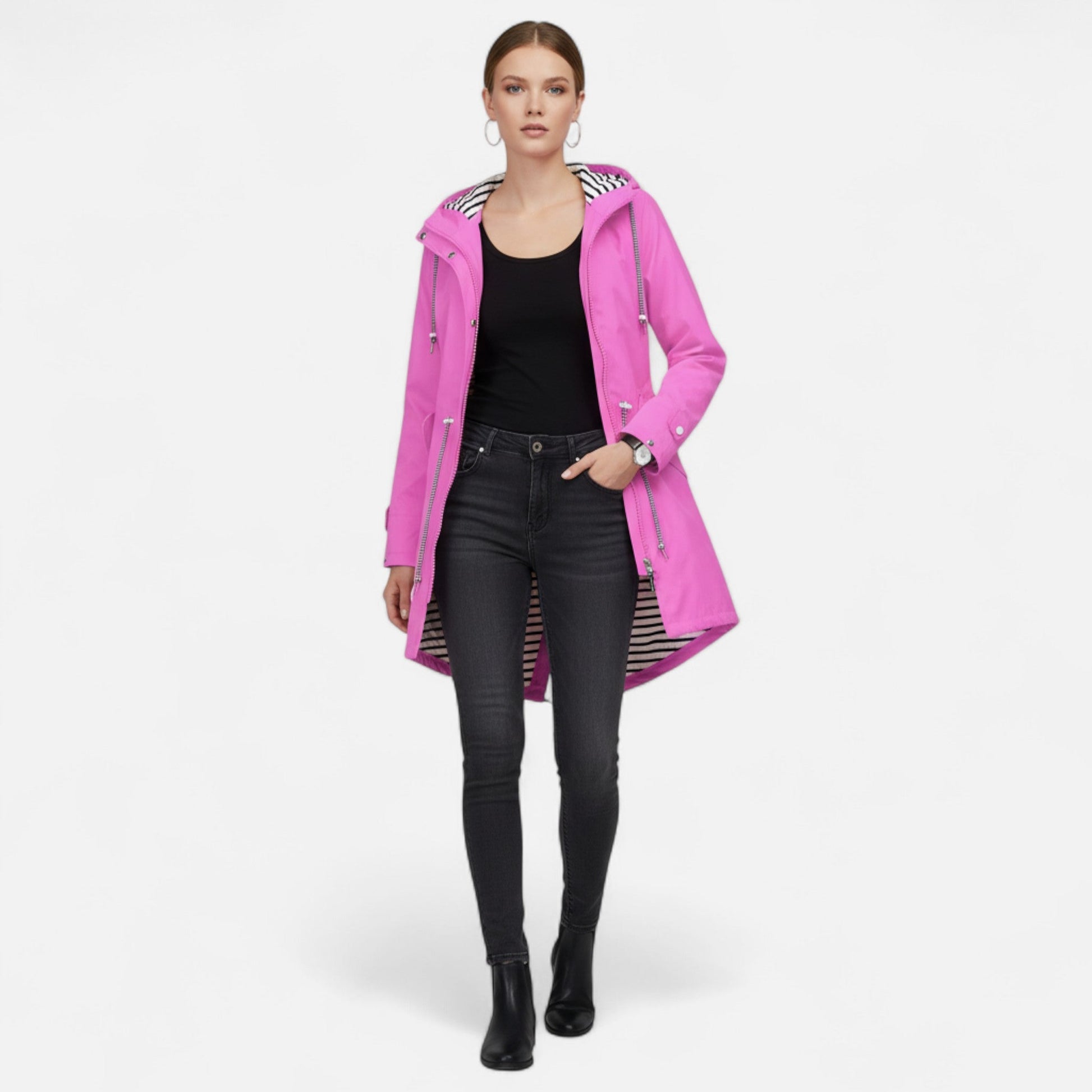 Giacca Donna Impermeabile Eleganza Senza Tempo | Tamusia TIAMUSE Jackets