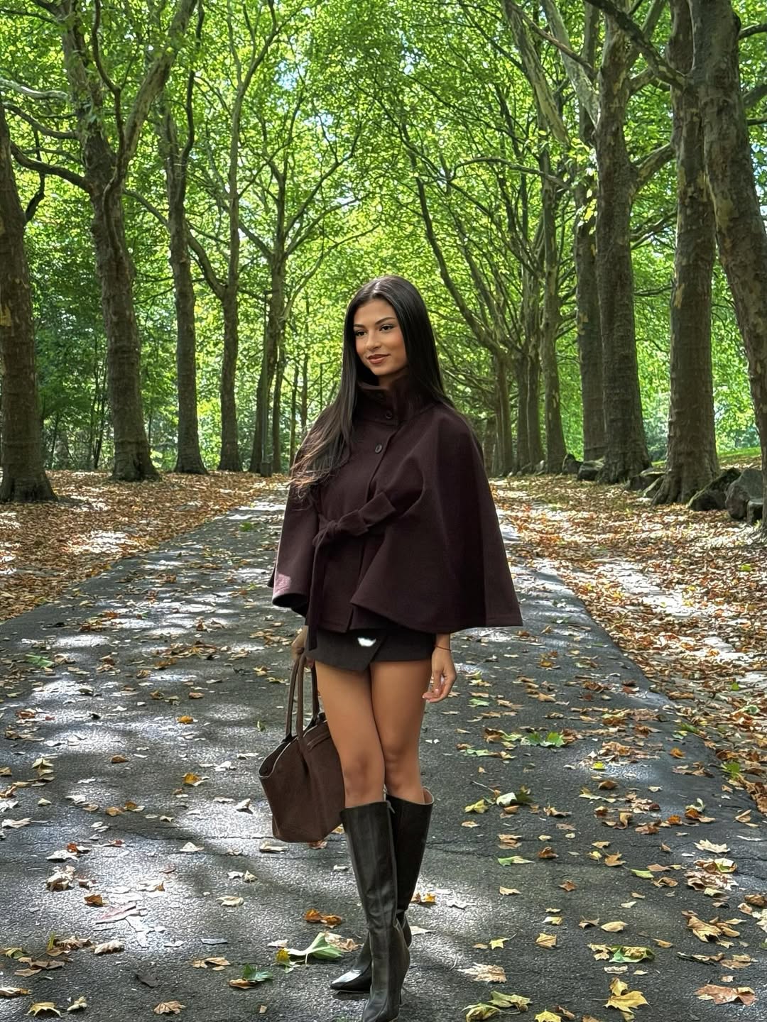 Giacca Mantella elegante con Cintura e collo alto | Marianne TIAMUSE Outwear