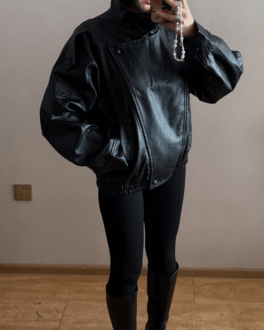 Giacca Oversize con Collo Alto - Stile Trendy Autunno Inverno 2025 | Lucille TIAMUSE Jackets