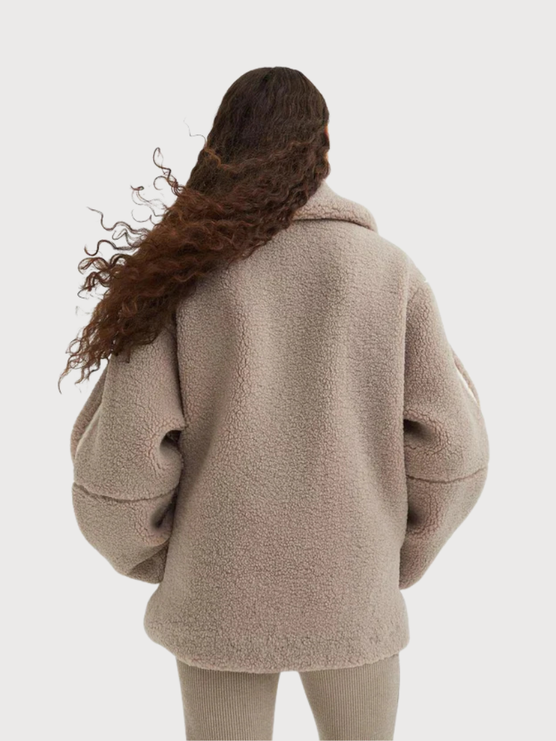 Giacca Teddy Donna Autunno Inverno | Cappotto Caldo e Soffice per Tutti i Giorni TIAMUSE Coats