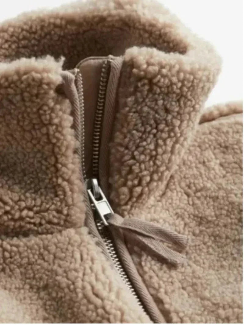 Giacca Teddy Donna Autunno Inverno | Cappotto Caldo e Soffice per Tutti i Giorni TIAMUSE Coats