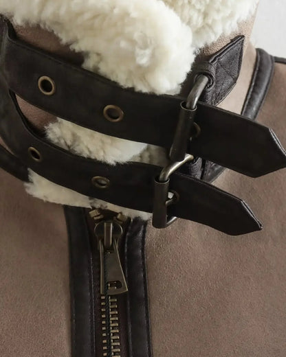 Gilet Teddy Donna Caldo | Gilet Invernale Senza Maniche in Pelliccia Morbida – Evi TIAMUSE November