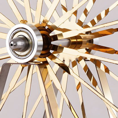 Lampada da Tavolo LED a Forma di Ruota Panoramica Dorata con Controllo Touch - Illuminazione Decorativa | Cyllen