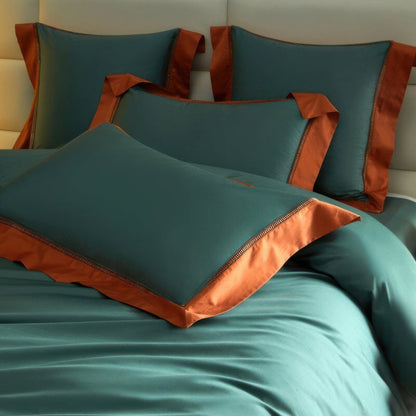 Set di Biancheria Verde – Set di Copripiumino in Cotone Egiziano | Emerali