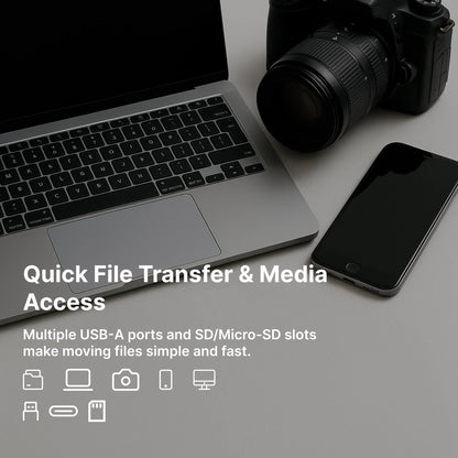 Hub USB-C – Adattatore Plug-and-Play per MacBook | ConnectPro TIAMUSE Gadgets