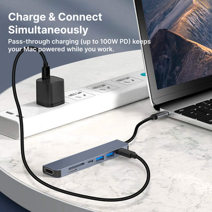 Hub USB-C – Adattatore Plug-and-Play per MacBook | ConnectPro TIAMUSE Gadgets