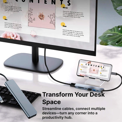 Hub USB-C – Adattatore Plug-and-Play per MacBook | ConnectPro TIAMUSE Gadgets