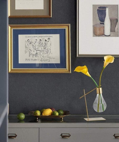 Vase à Bulbe Hydroponique – Vase Moderne en Verre pour Propagation avec Support en Métal | Alisi