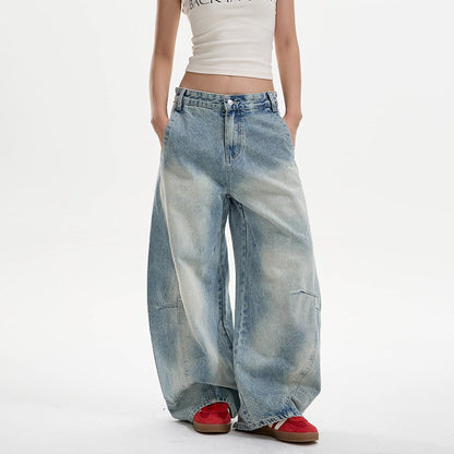 Jeans Donna Wide Leg | Denim Blu Baggy a Fit Largo TIAMUSE Jeans