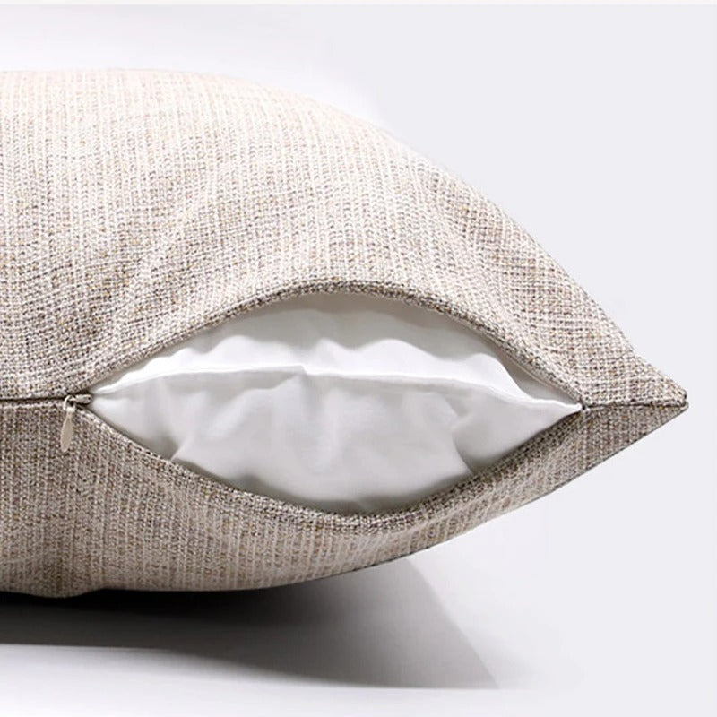 Housse de canapé en lin avec franges – Élégante et respirante pour canapé ou chambre à coucher | Rytis