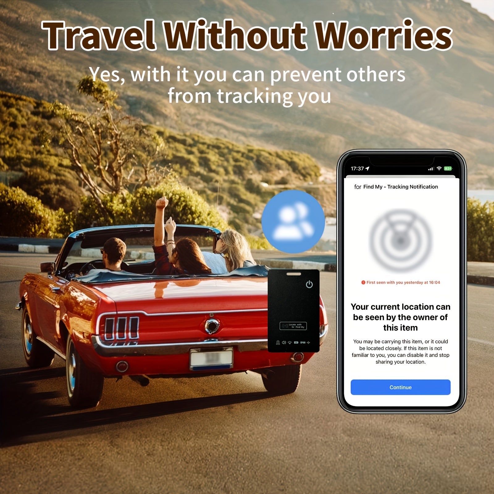 Localizzatore GPS in Formato Carta - Tracker GPS Compatto per Valigie, Portafogli e Passaporti | GeoSlim TIAMUSE Gadgets