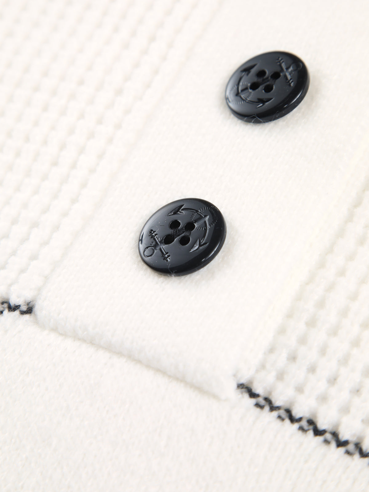 Maglione Donna Bianco a Collo Aperto con Bottoni | Pullover Elegante Invernale TIAMUSE Sweaters