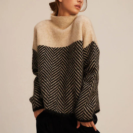 Maglione Elegante Donna a Collo Alto | Perfetto per Autunno e Inverno 2025 TIAMUSE