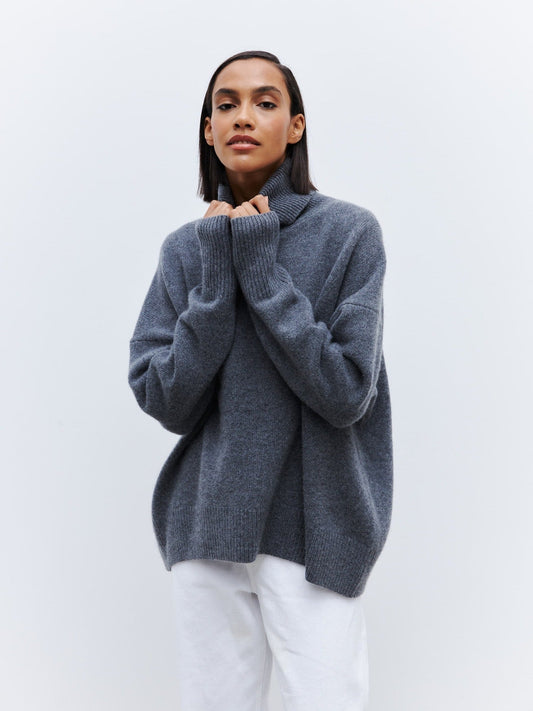 Maglione Invernale Donna Oversize | Pullover Caldo a Collo Alto TIAMUSE Sweater