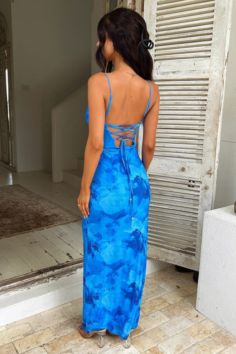 Marianna Vestito Lungo Elegante 2025 | Abito Formale con Nodo in Vita per un Look Sofisticato TIAMUSE Dress