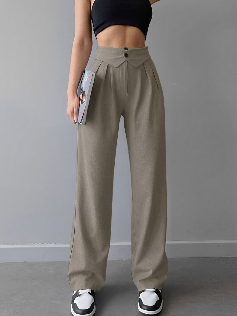 Marisa Pantaloni Eleganti a Gamba Dritta con Vita Alta TIAMUSE Pants Women