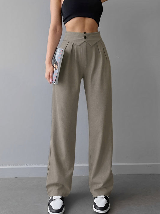 Marisa Pantaloni Eleganti a Gamba Dritta con Vita Alta TIAMUSE Pants Women