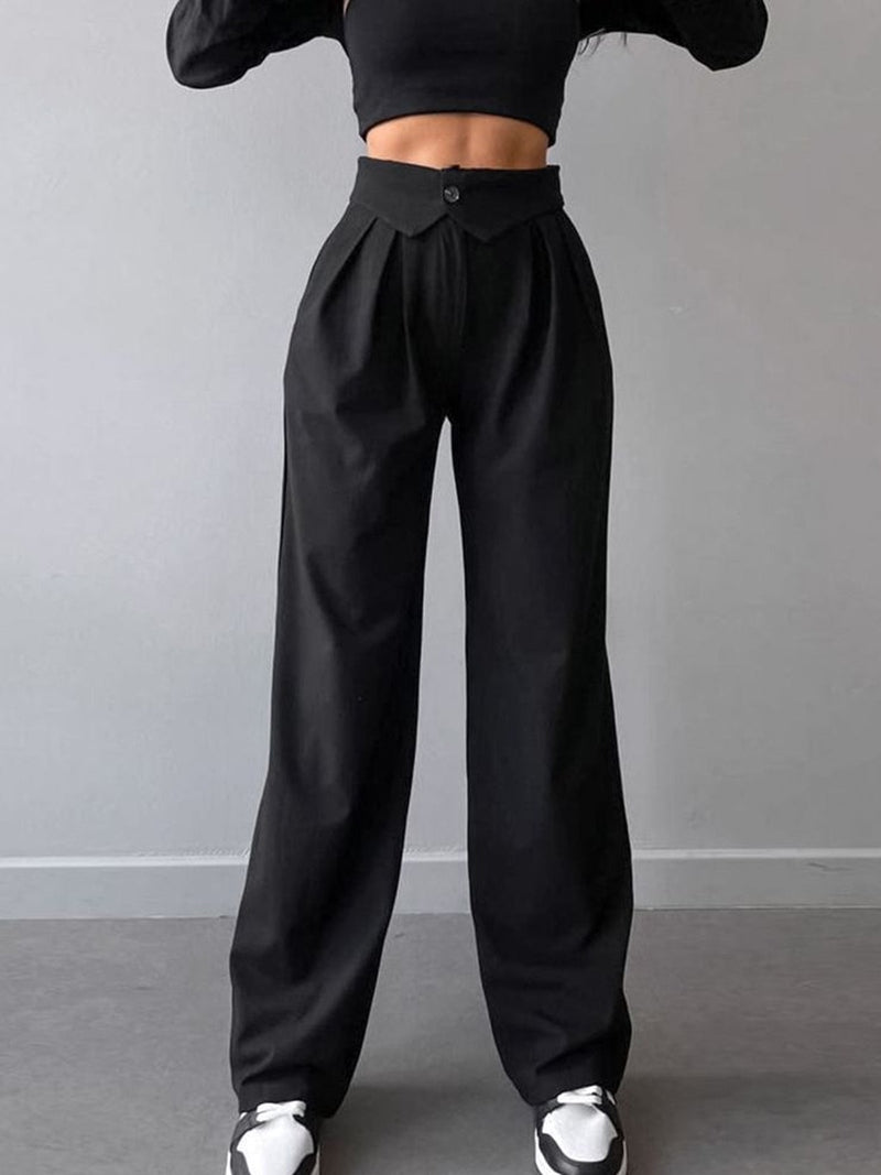 Marisa Pantaloni Eleganti a Gamba Dritta con Vita Alta TIAMUSE Pants Women