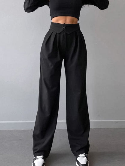 Marisa Pantaloni Eleganti a Gamba Dritta con Vita Alta TIAMUSE Pants Women