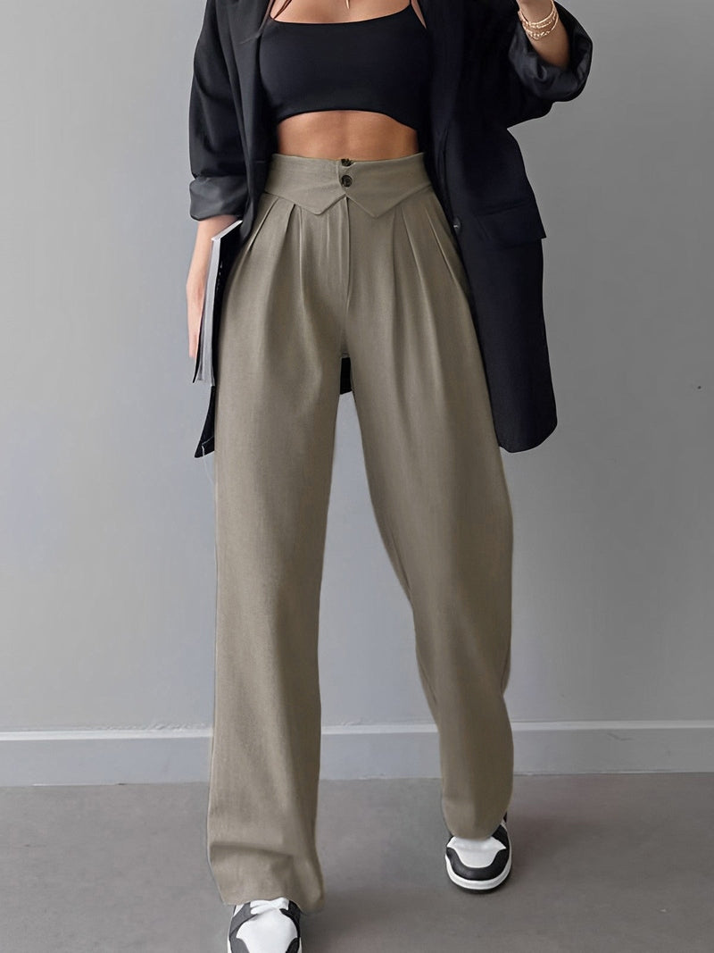 Marisa Pantaloni Eleganti a Gamba Dritta con Vita Alta TIAMUSE Pants Women