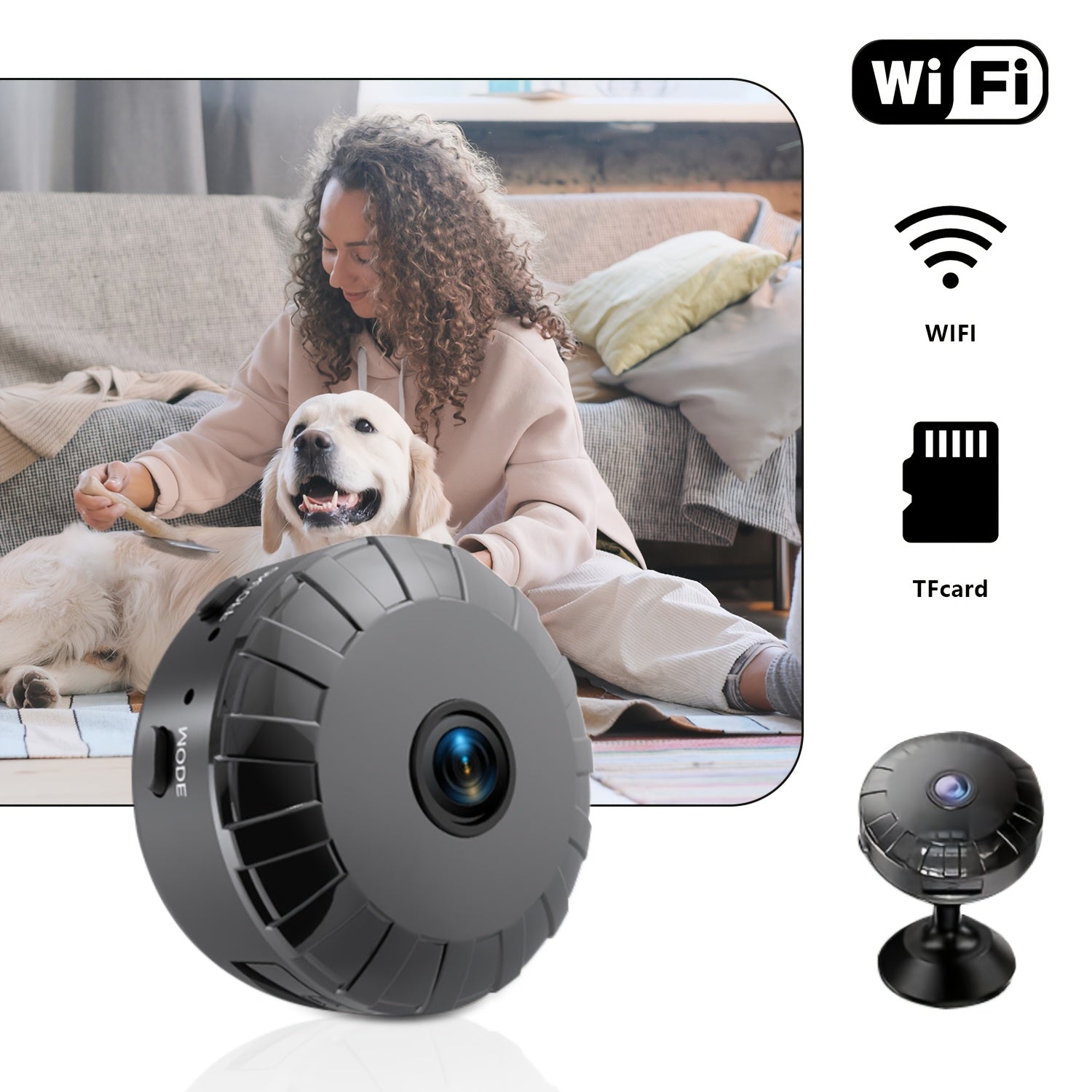 Mini-Camera Wi-Fi – Portatile e Ricaricabile | CameraTrack TIAMUSE Gadgets