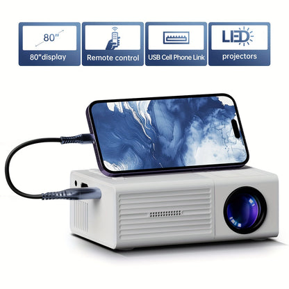Mini Proiettore – 3000 Lumen, Portatile & Home Cinema | NexVision TIAMUSE Gadgets
