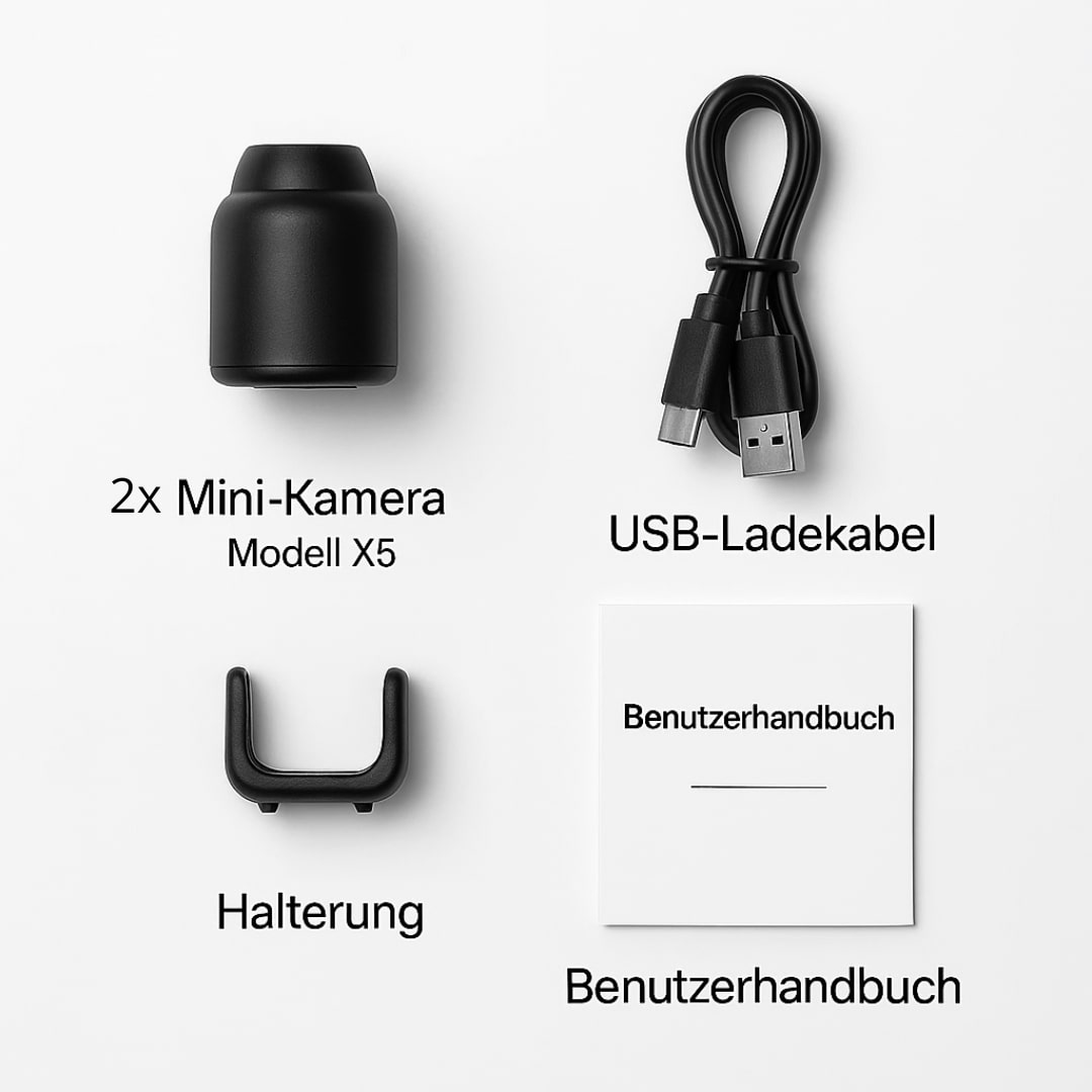 Mini telecamera HD intelligente con app e rilevamento del movimento | InvisiCam TIAMUSE Gadgets