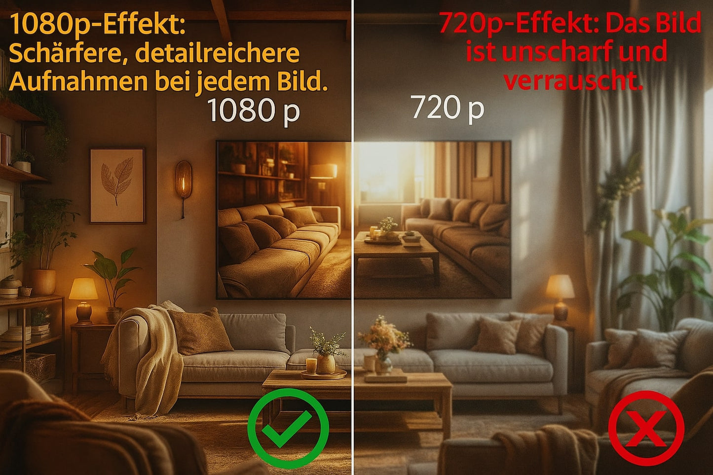 Mini telecamera di sorveglianza con 1080P HD e visione notturna per sicurezza discreta | VizoCam TIAMUSE Gadgets
