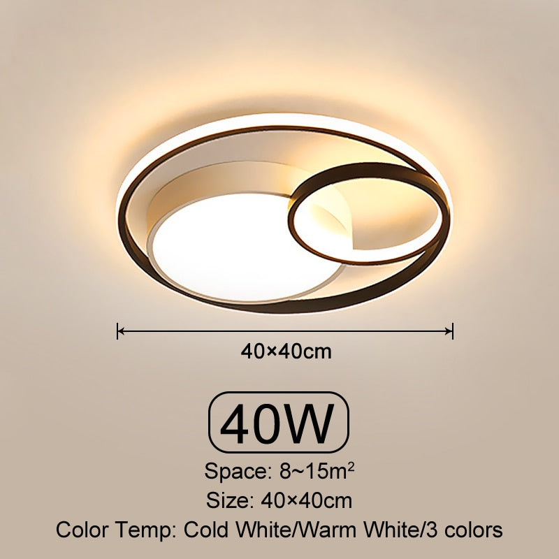 Lampada da Soffitto LED Modern Infinite Circles – Illuminazione Dimmerabile Elegante per Ogni Stanza | Aloed