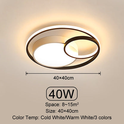Lampada da Soffitto LED Modern Infinite Circles – Illuminazione Dimmerabile Elegante per Ogni Stanza | Aloed