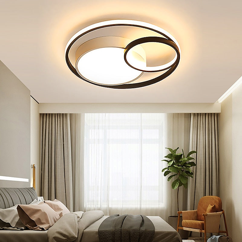 Lampada da Soffitto LED Modern Infinite Circles – Illuminazione Dimmerabile Elegante per Ogni Stanza | Aloed