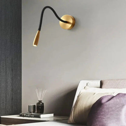 Lampada LED in Rame da Parete Moderna per Comodini e Spazi Living | Lumina