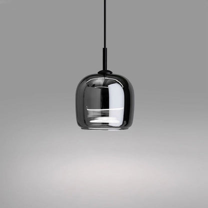 Lampada a Sospensione in Vetro Nero Nordico | Eleganza Moderna per Interni Eleganti - Sterlin